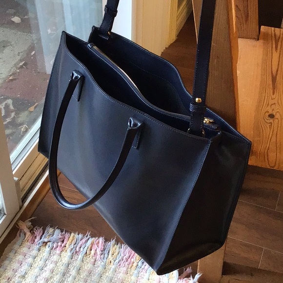 Iris & Ink Navy Blue Leather Purse - Picture 4 of 7